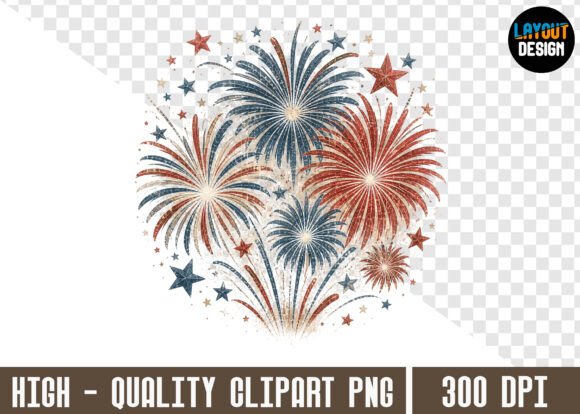 4th of July Fireworks PNG Clipart: A Practical Resource for Designers