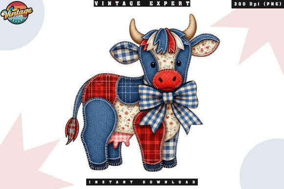Bringing Rustic Charm to Life: The Art of the American Farmhouse Patchwork Cow Design