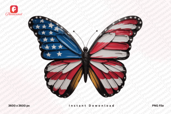 Brushstroke American Flag Butterfly PNG: A Guide to Choosing and Using Patriotic Clipart