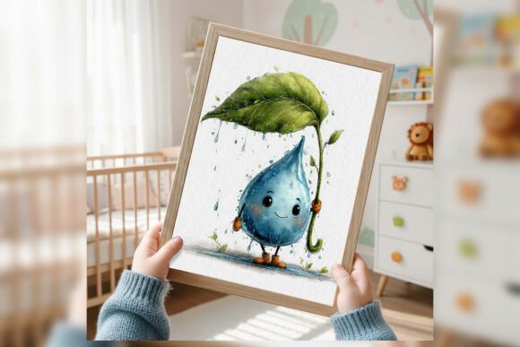 Earth Day Clipart PNG Watercolor Eco Set