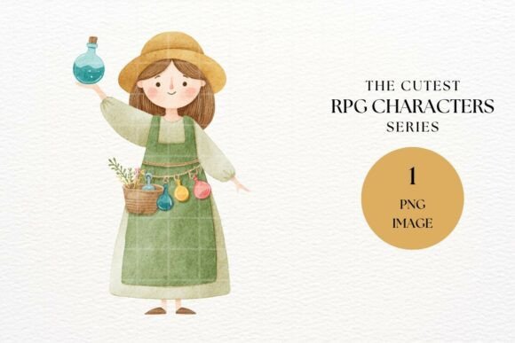 RPG Alchemist Girl Potion Clipart PNG: A Practical Guide for Creators