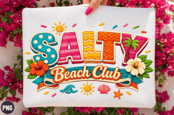 Salty Beach Club Summer T-Shirt PNG: A Practical Asset for Creators