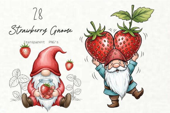Strawberry Gnome PNG Clipart: A Practical Asset for Creative Workflows