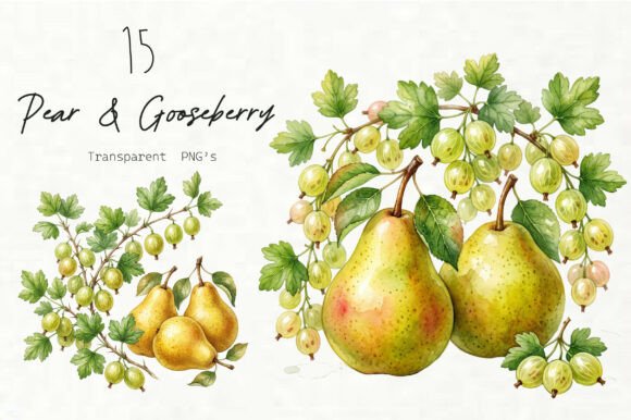 Watercolor Pear Gooseberry Set: A Practical Guide for Creators
