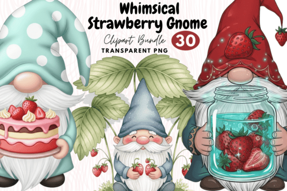 Whimsical Strawberry Gnome Clipart: A Practical Evaluation for Creators
